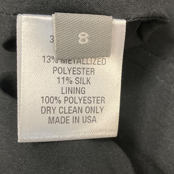 LELA ROSE BLACK / GOLD JACQUARD STRAPLESS COLUMN DRESS - Picture 6 of 6